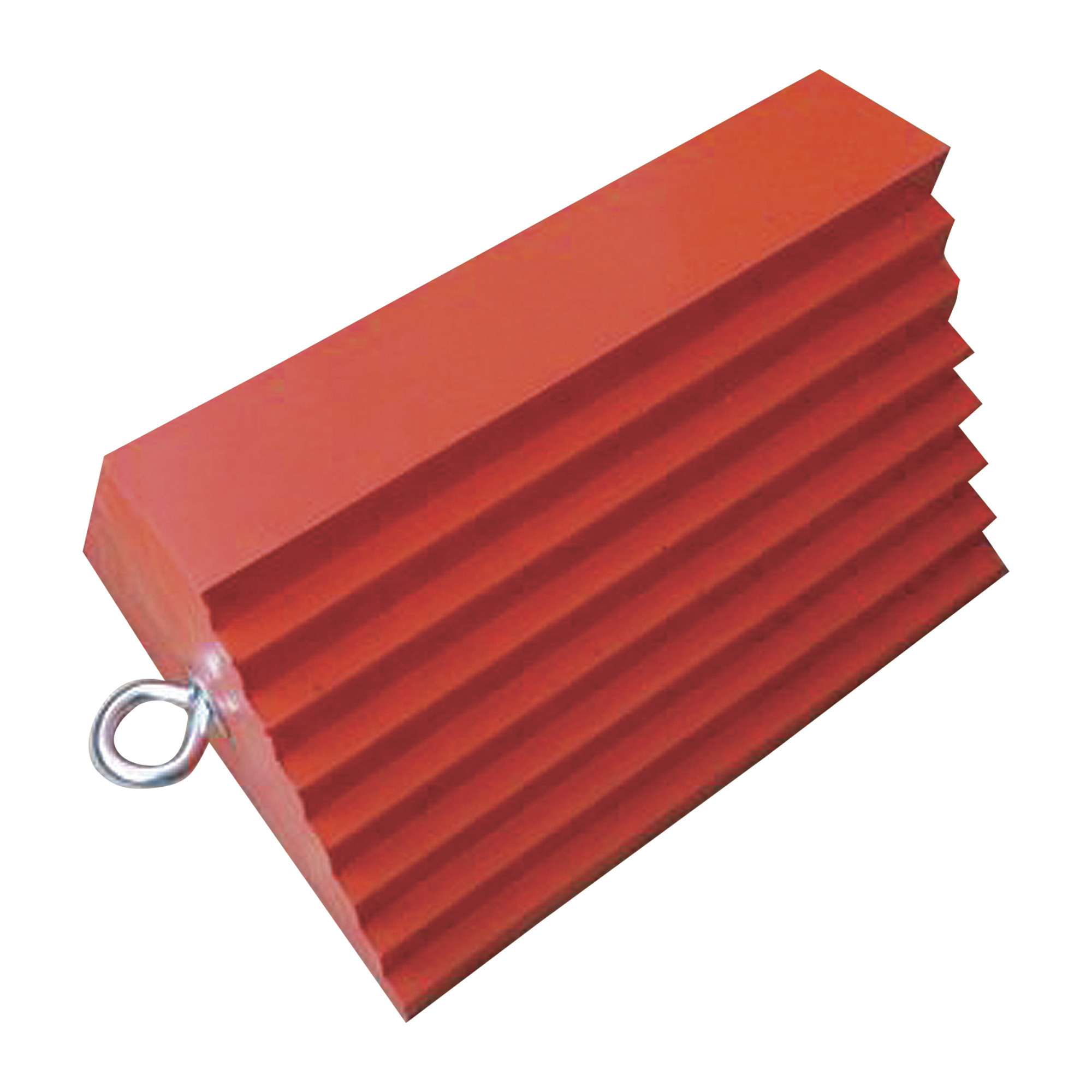 Ironton Pyramid-Style Wheel Chock, Polyurethane, 9-3/4in.L x 7-3/4in.W x 5.9in.H, Heavy-Duty Tire Stop
